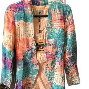 NWT One teaspoon blazer colorful Sz XXS